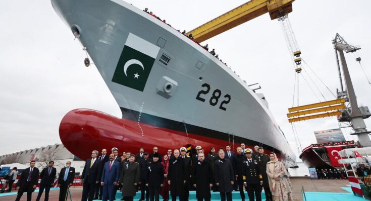 Pak PM, Turkish President Jointly Inaugurate New Warship For Pakistani Navy