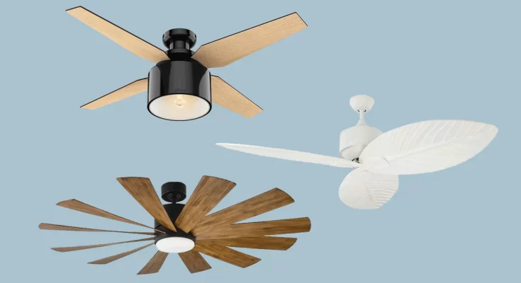 Ceiling Fan With a Control Unit