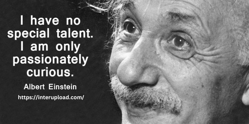“I have no special talent. I am only passionately curious.” ~ Albert Einstein
