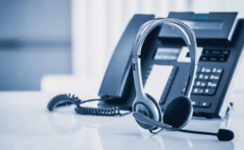 VOIP Telephone and Headset
