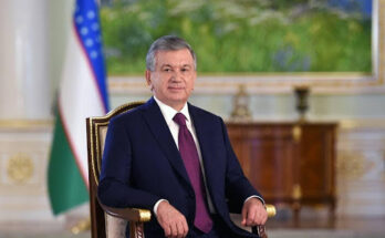 Prezzy of Uzbekistan Shavkat Mirziyoyev