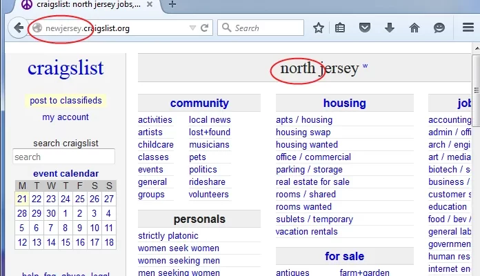 https://newjersey.craigslist.org for Jobs, Housing and More